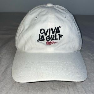 Viva la Golf white adidas women’s baseball cap